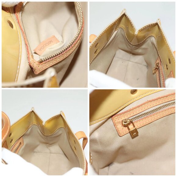 LOUIS VUITTON Monogram Vernis Reade PM Hand Bag Beige M91334 LV Auth ti3294 - Picture 15 of 16